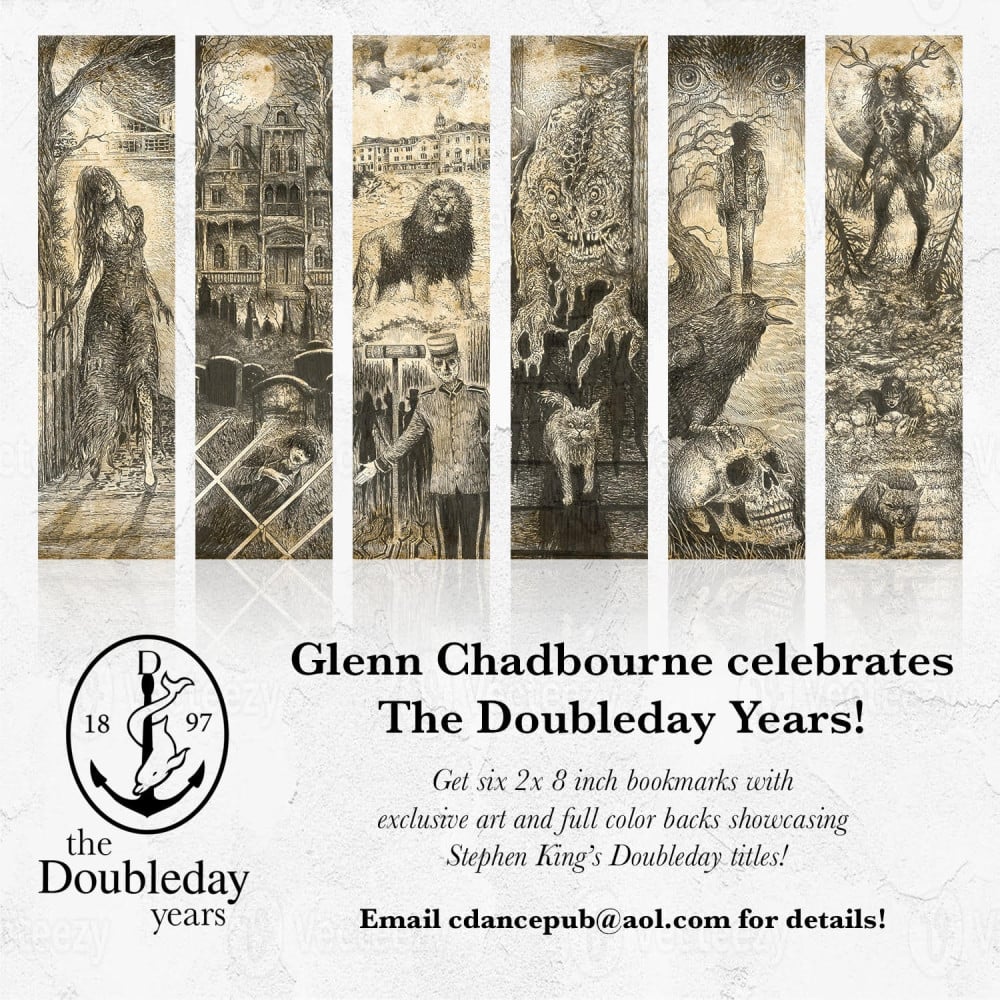 Stephen King Doubleday Bookmarks, by Glenn Chadbourne: Cemetery